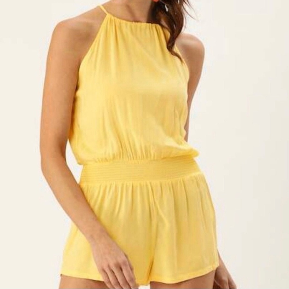 Forever 21 Yellow Romper Summer